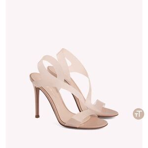 Gianvito Rossi Metropolis Glass Nude Heels
